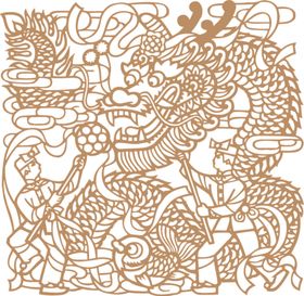 龙团龙凤龙印刷烫金底纹背景纹图