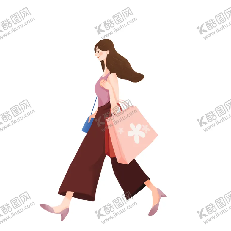 编号：47043809220547197184【酷图网】源文件下载-购物女生