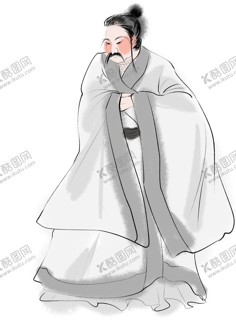 编号：34467209170053306173【酷图网】源文件下载-国学人物插画