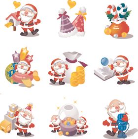 圣诞老人及圣诞元素集合