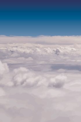 云层蓝天太空天空云彩之上美景