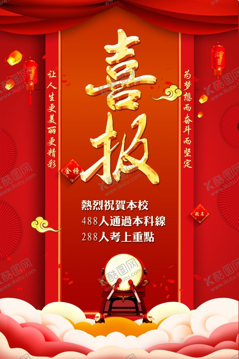编号：37027810200242434889【酷图网】源文件下载-喜报素材海报