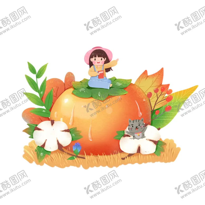 编号：63060502230900198135【酷图网】源文件下载-秋天南瓜人物透明素材