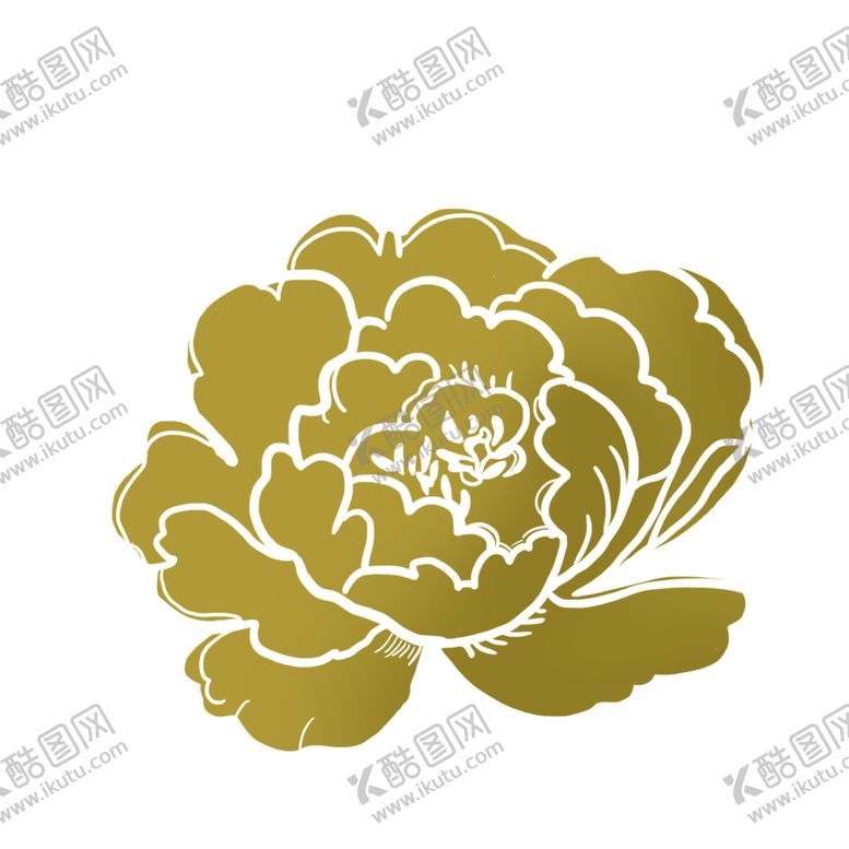 编号：93866706241931296969【酷图网】源文件下载-金色牡丹