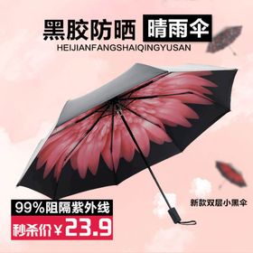 编号：32851010010540095972【酷图网】源文件下载-淘宝防晒晴雨伞