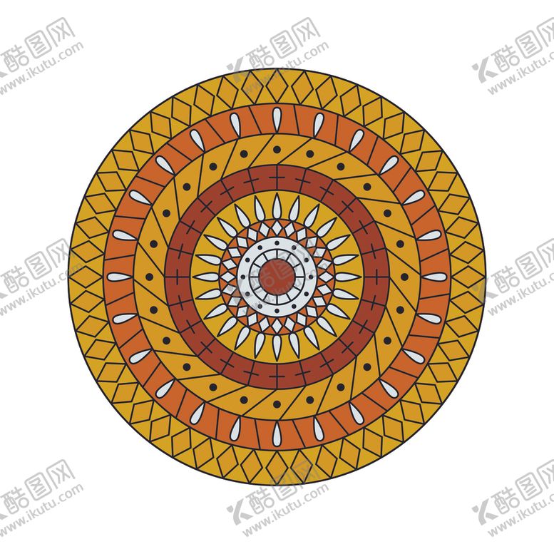 编号：35614309191918071663【酷图网】源文件下载-曼陀罗图案