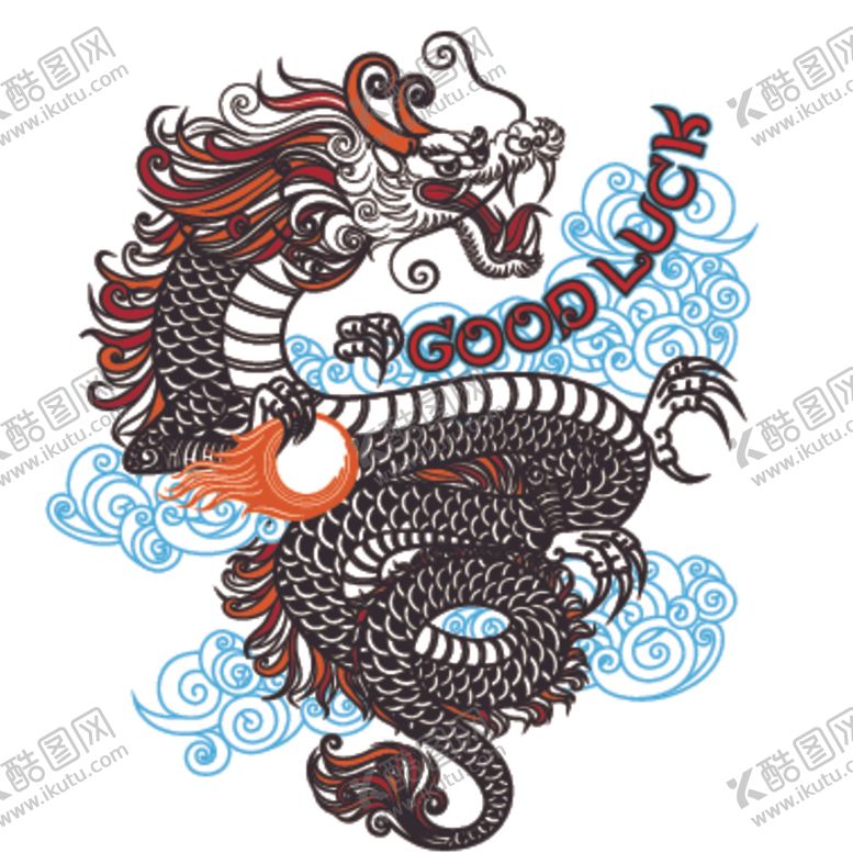编号：18182505080726484204【酷图网】源文件下载-龙形象设计图案