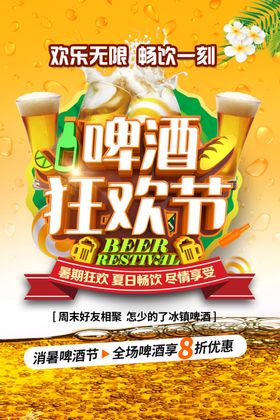 房地产啤酒节活动展板