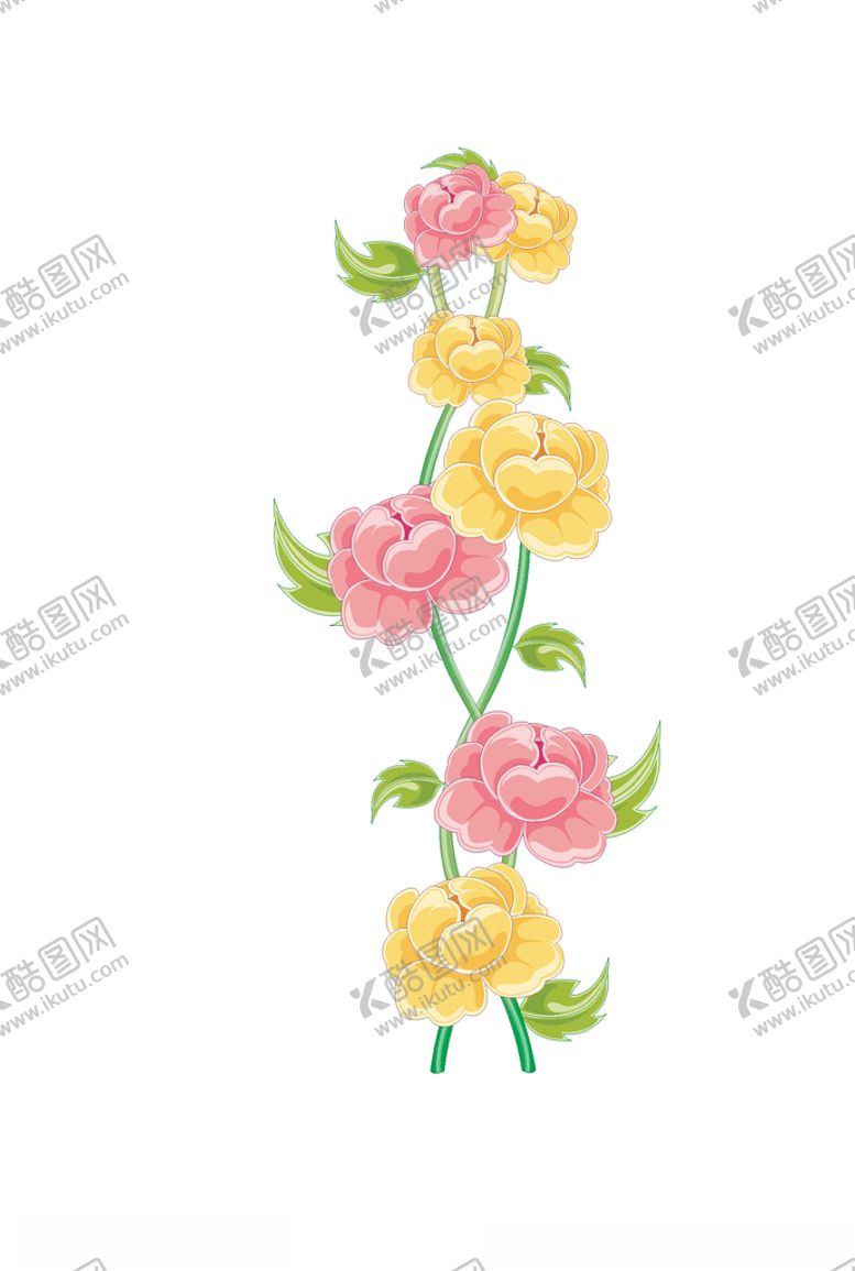 编号：64661407122026092847【酷图网】源文件下载-鲜花印花