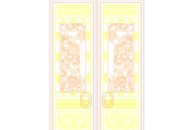 镂空花图案铁艺喷漆边框