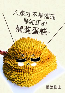 仿真榴莲蛋糕