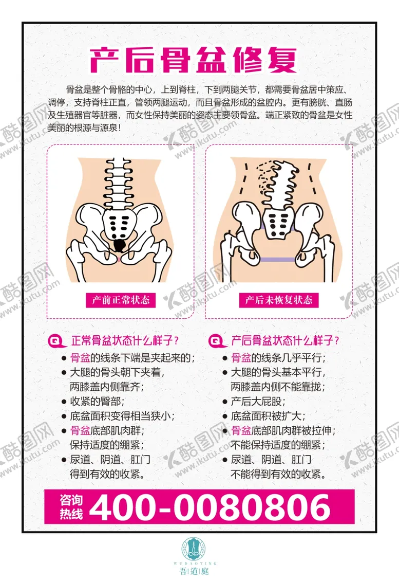 编号：46421705120551452305【酷图网】源文件下载-产后骨盆修复