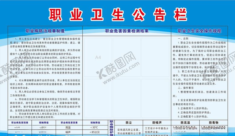 编号：47830505122127142420【酷图网】源文件下载-职业卫生公告