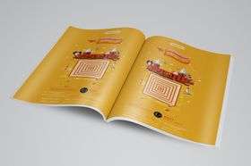 画册样机设计手效果智能贴图