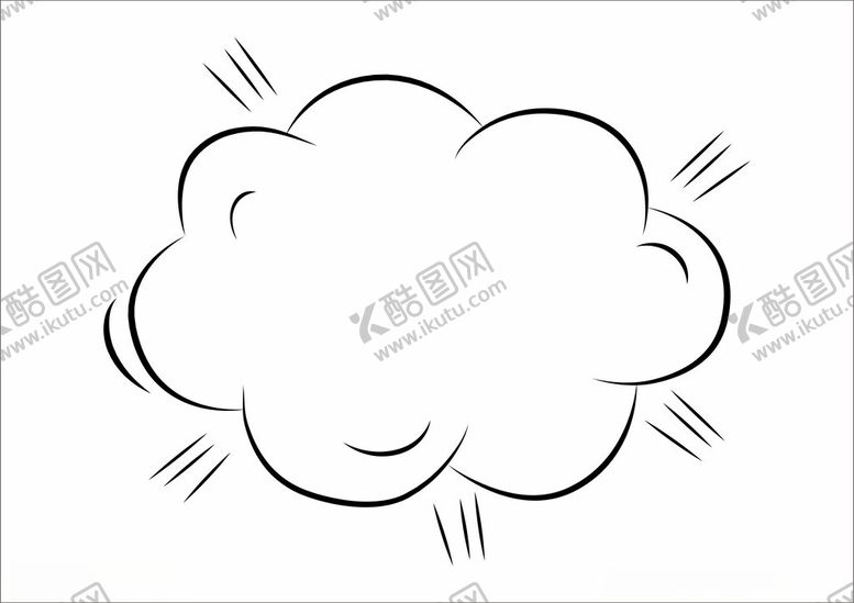 编号：88214802150409328456【酷图网】源文件下载-手绘爆炸云会话气泡框