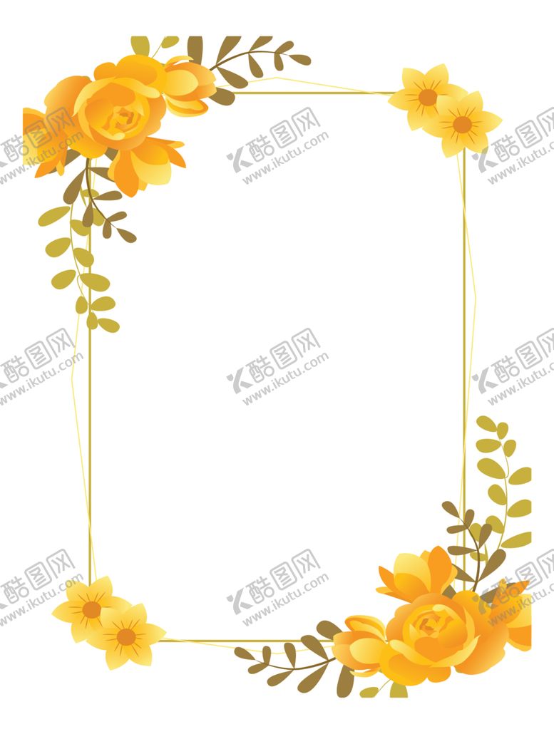 编号：89696409272017337761【酷图网】源文件下载-水彩花环素材花环素材彩色花