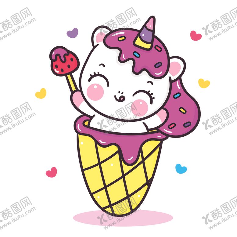 编号：31491804300232146423【酷图网】源文件下载-卡通独角兽