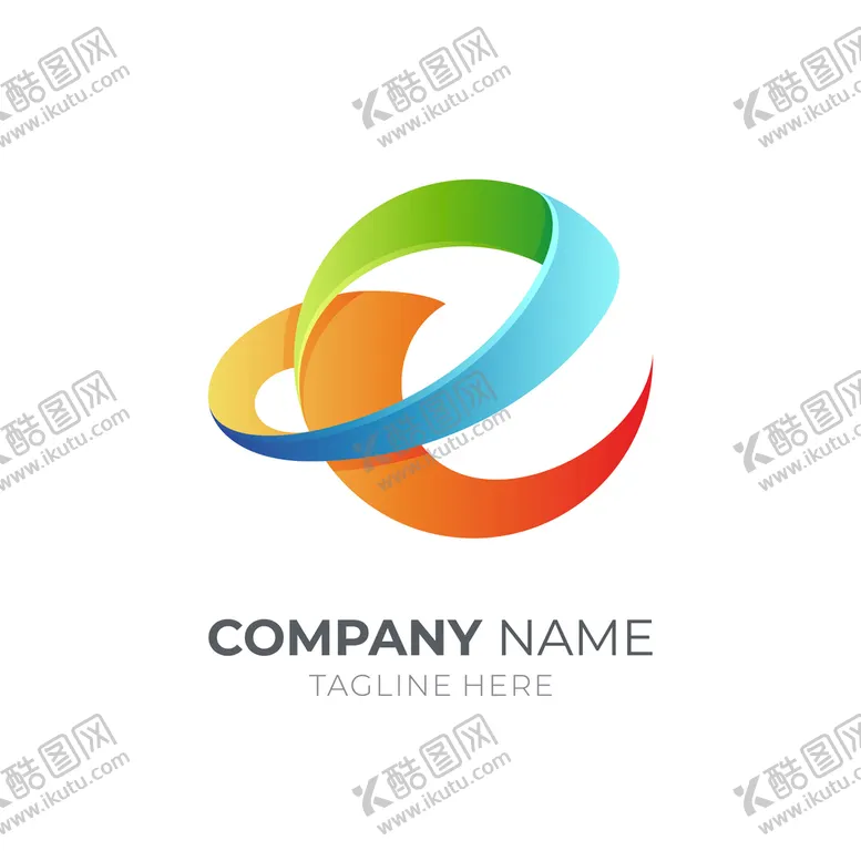 编号：09184210041401475697【酷图网】源文件下载-立体渐变logo 