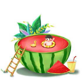 小暑海报小暑素材大暑素材