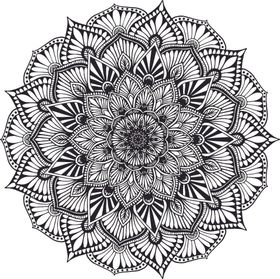 曼陀罗花纹