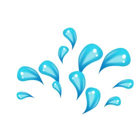水花装饰元素