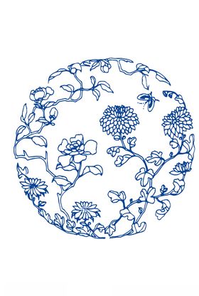 青花纹理