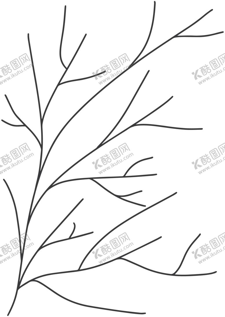 编号：84926303211241245766【酷图网】源文件下载-手绘树枝