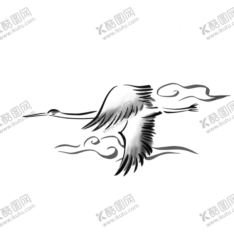 编号：33925005090336557639【酷图网】源文件下载-仙鹤元素