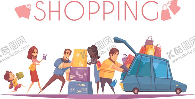 编号：32436109261448546483【酷图网】源文件下载-购物人物