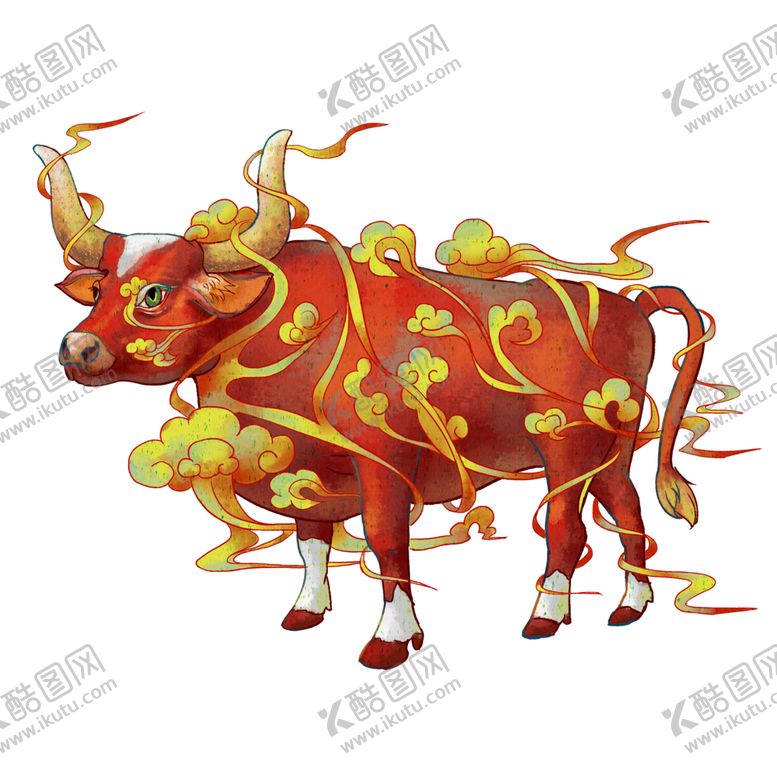 编号：56062806142343422283【酷图网】源文件下载-牛年图标图形标识素材