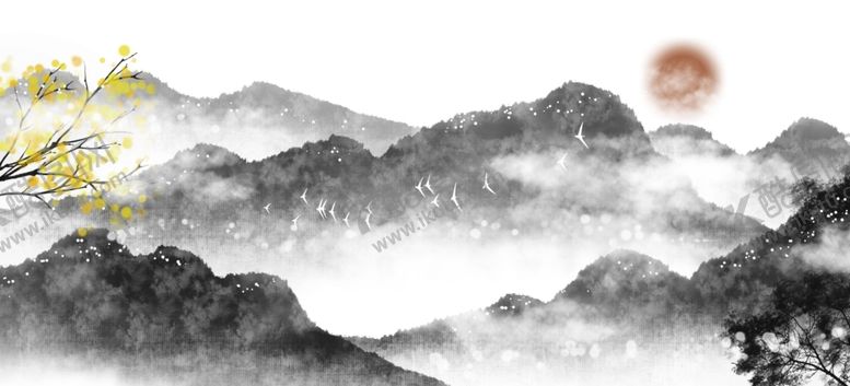 编号：69142810190018299187【酷图网】源文件下载-中国风山水背景