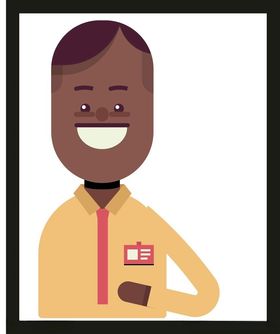 手绘男人男孩卡通卡通动画