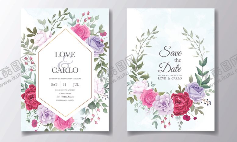 编号：25482109210242153309【酷图网】源文件下载-婚礼结婚请柬邀请函