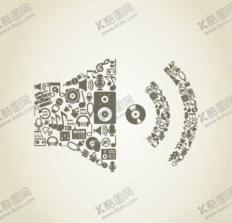 编号：75449509170703028108【酷图网】源文件下载-创意矢量音乐符号图案