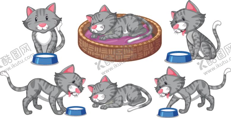编号：32081806271319104607【酷图网】源文件下载-猫卡通