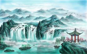 中式背景墙中式背景素材
