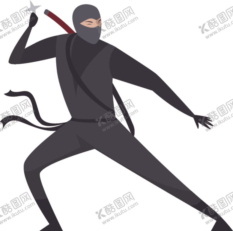 编号：15613606291703334896【酷图网】源文件下载-卡通忍者
