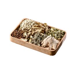 中药盒装堆叠传统药材海报素材