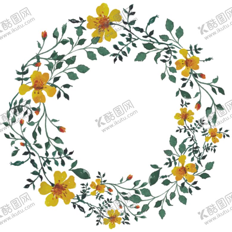 编号：77370104170812045306【酷图网】源文件下载-植物花环