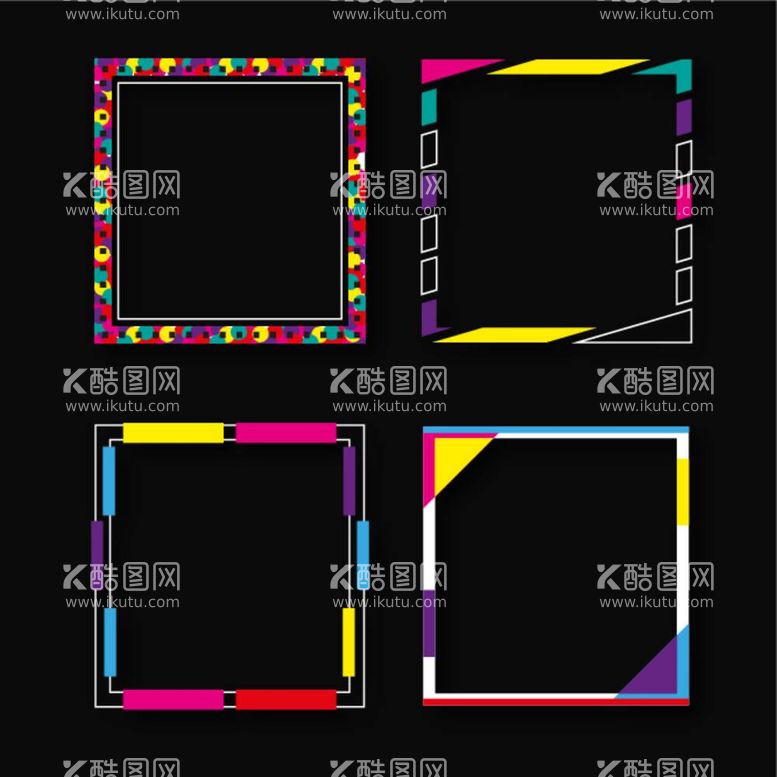 编号：74219312040205486628【酷图网】源文件下载-五彩边框