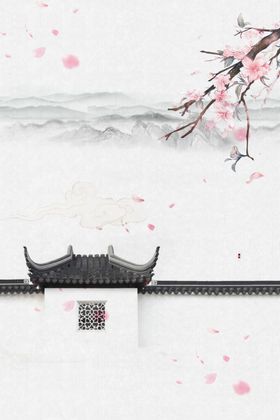 中国风水墨喜庆背景图片