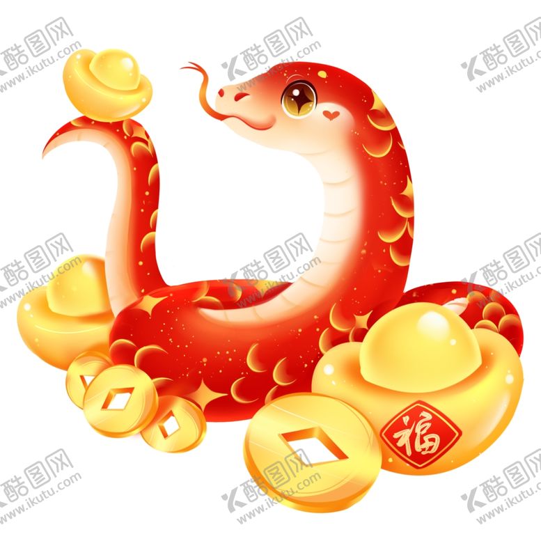 编号：83695901300159312566【酷图网】源文件下载-蛇年吉祥物