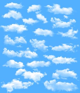 蓝天白云背景摄影空背景