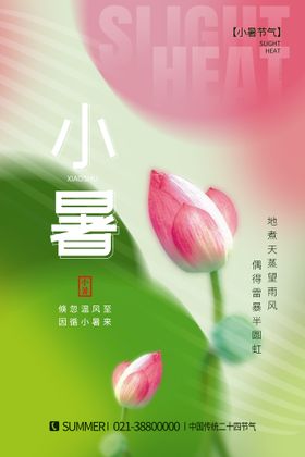 小暑海报大大单图单图