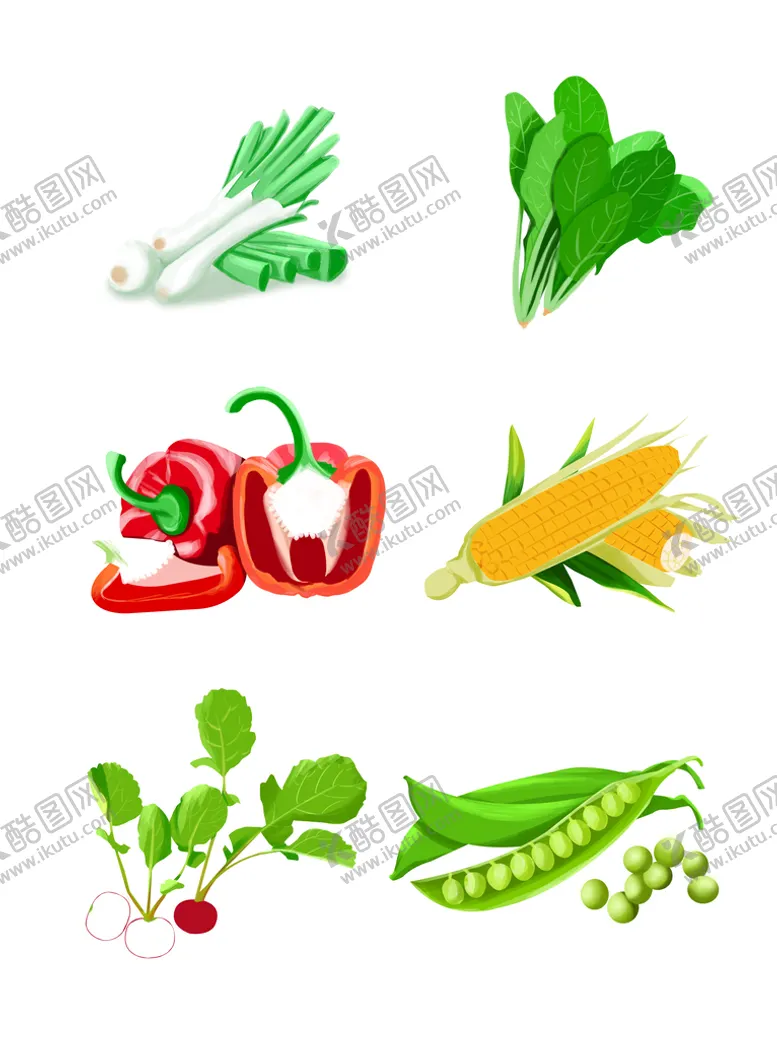 编号：28634909210416108423【酷图网】源文件下载-手绘蔬菜素材