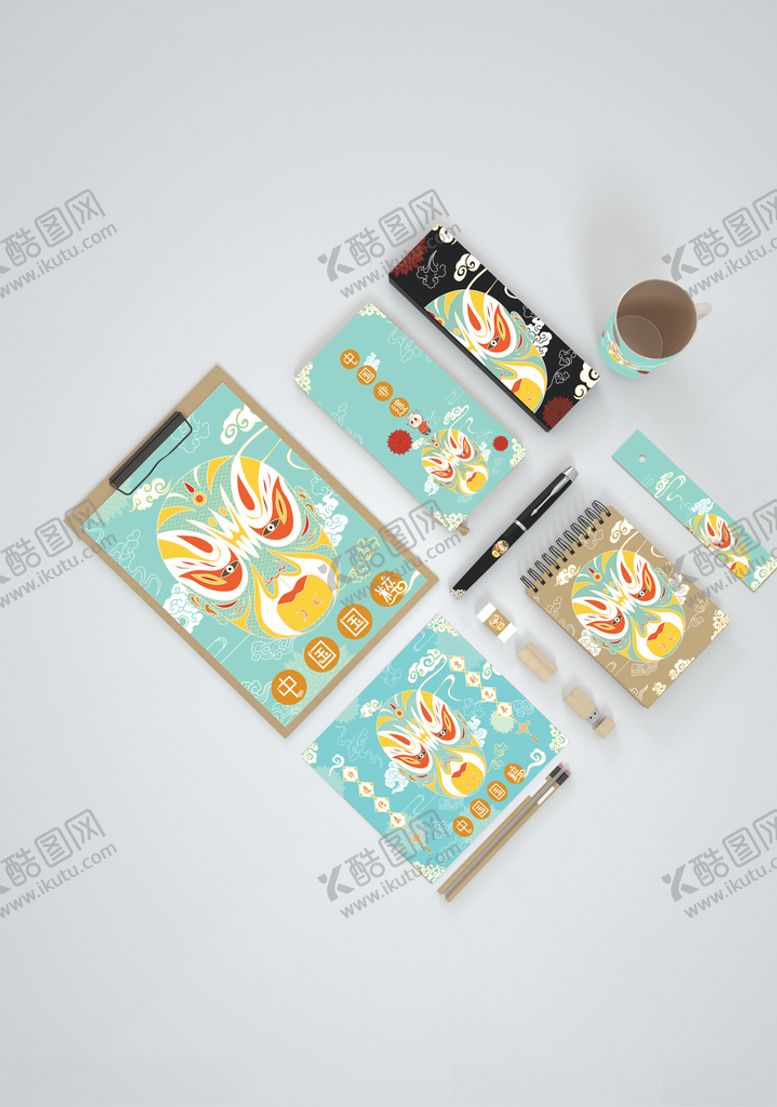 编号：61371109230019275165【酷图网】源文件下载-国潮风设计VI样机