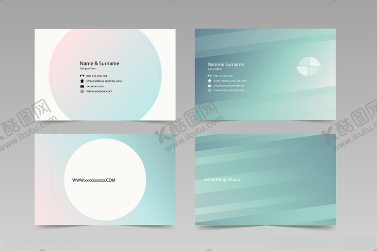 编号：36801404021103558909【酷图网】源文件下载-清新简约名片