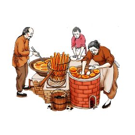 火烧油条