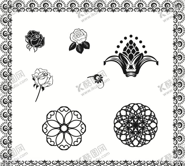 编号：96366109170625417418【酷图网】源文件下载-花纹花边