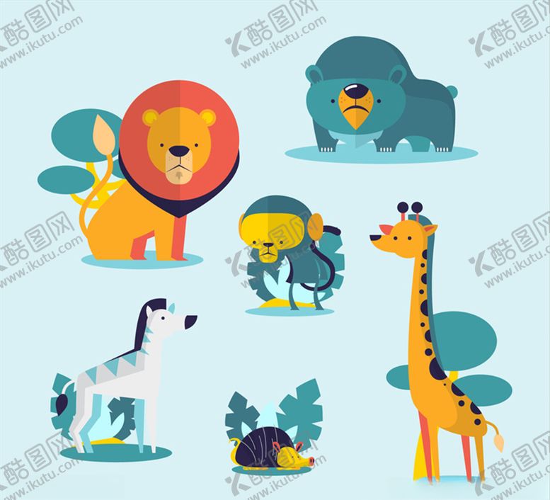 编号：48721609232358516544【酷图网】源文件下载-手绘动物